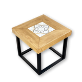 Mesa auxiliar LEA · Ceniza · 44x44